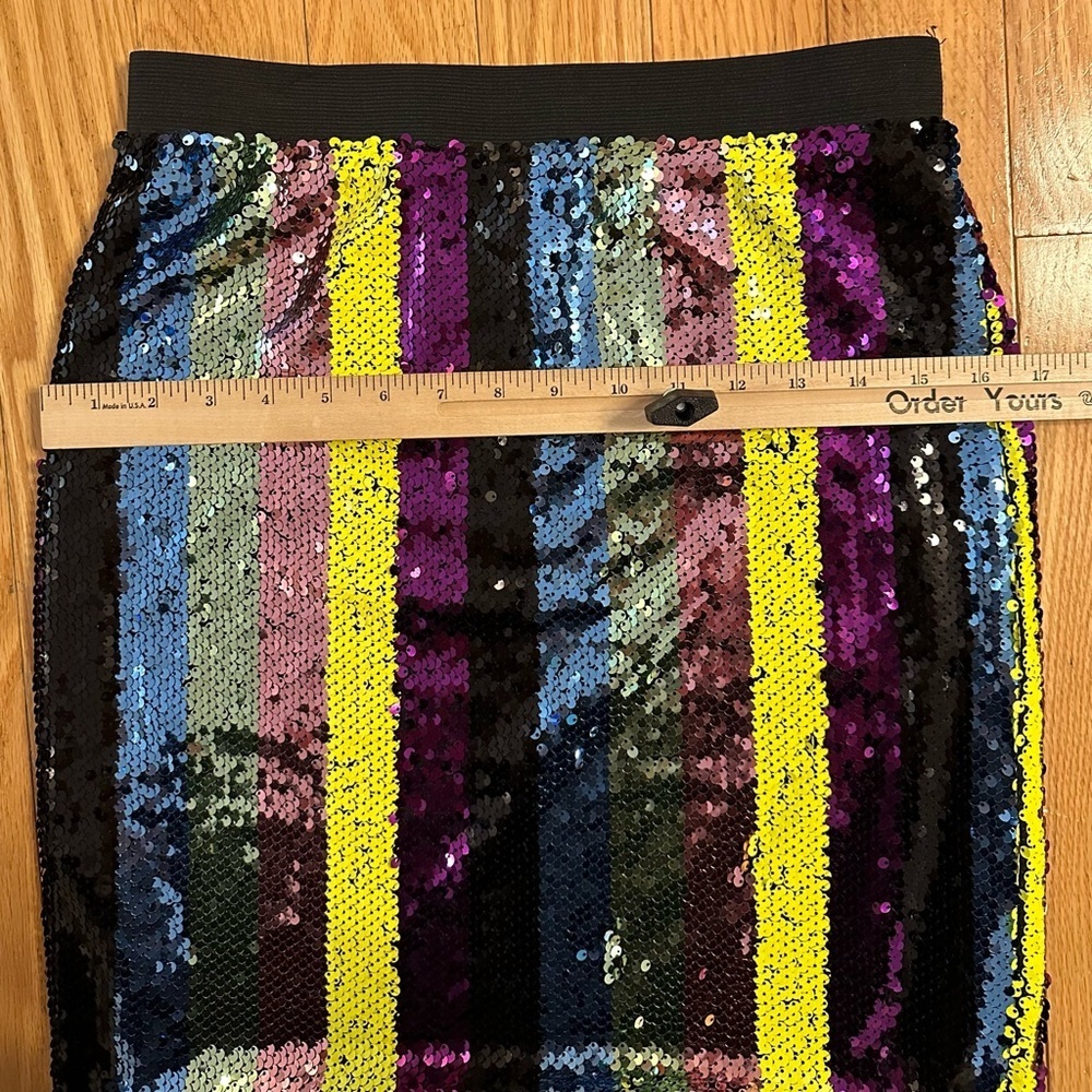 Isla Maude by Anthropologie Sequin Skirt Size Small fun sexy flirt party sparkle - Picture 4 of 7